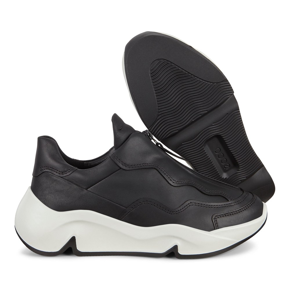 Tenis Mujer - ECCO Chunky Zippered - Negros - GKU231608